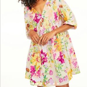 H&m balloon sleeved floral dress